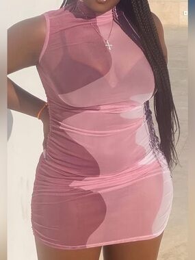 Ruched cover up